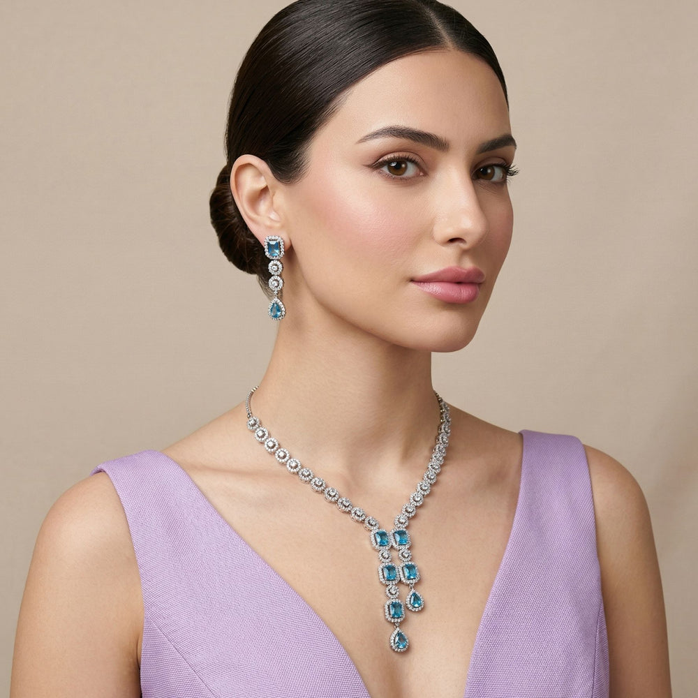 Oceanic Waterfall Necklace Set