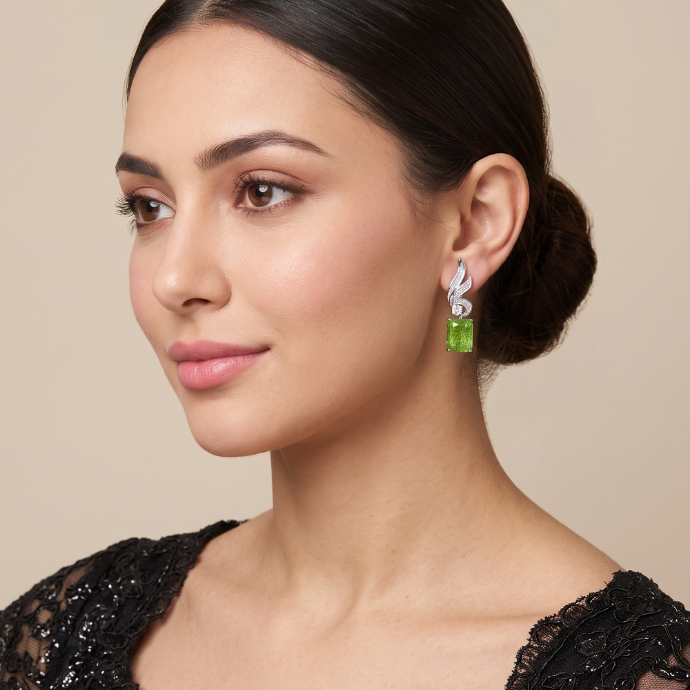 Verde Winged Elegance Earrings