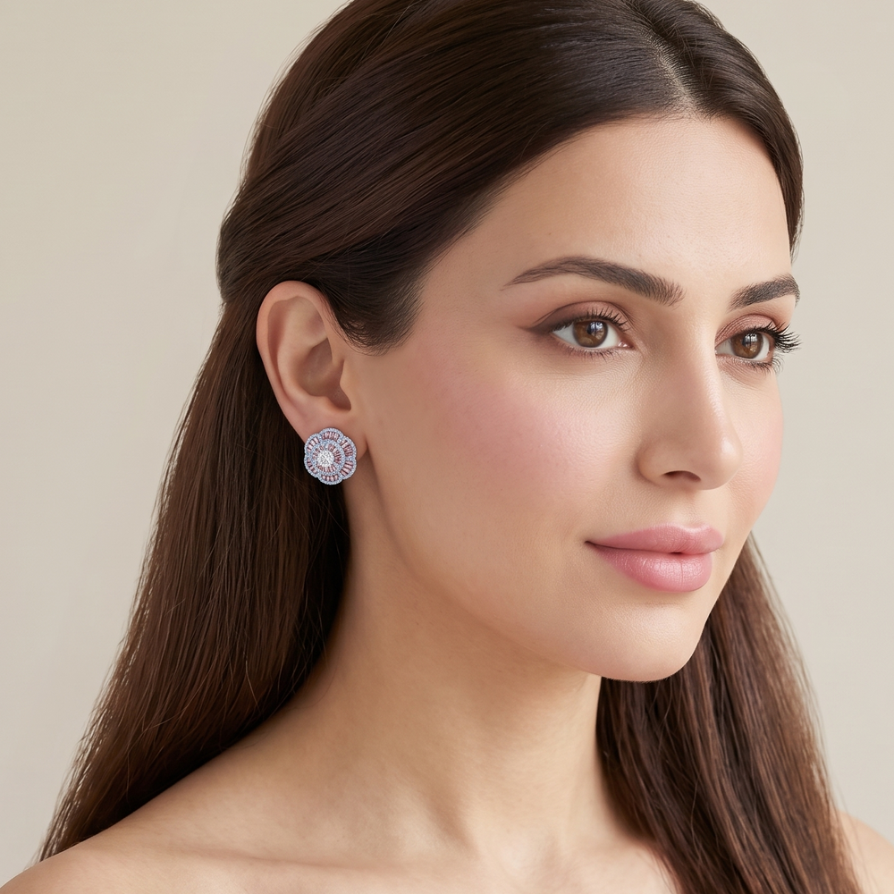 Fairy Dust Rose Studs