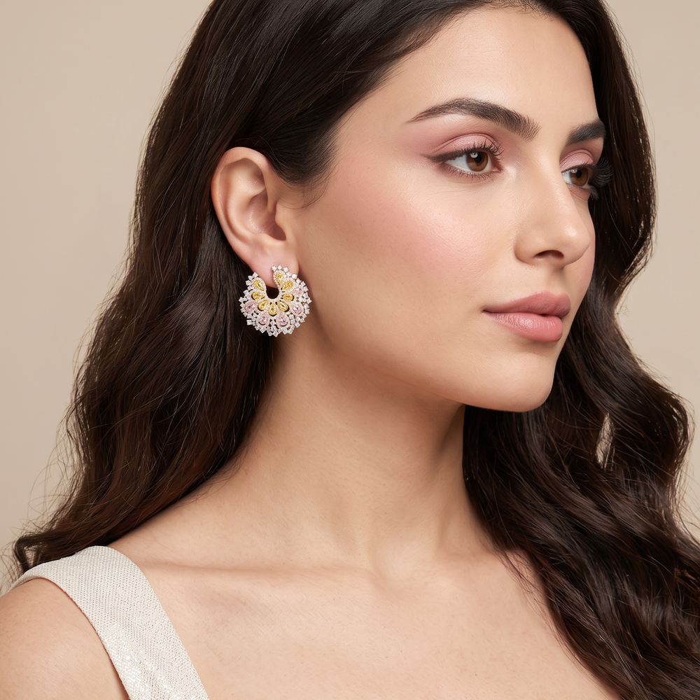 Prism Crest Statement Earrings