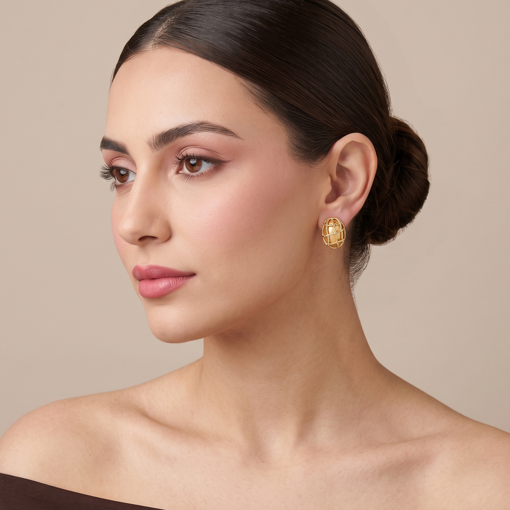 Golden Cage Studs
