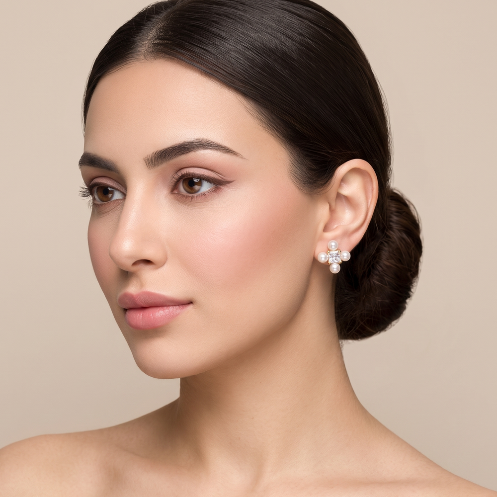 Quad Pearl Radiance Earrings