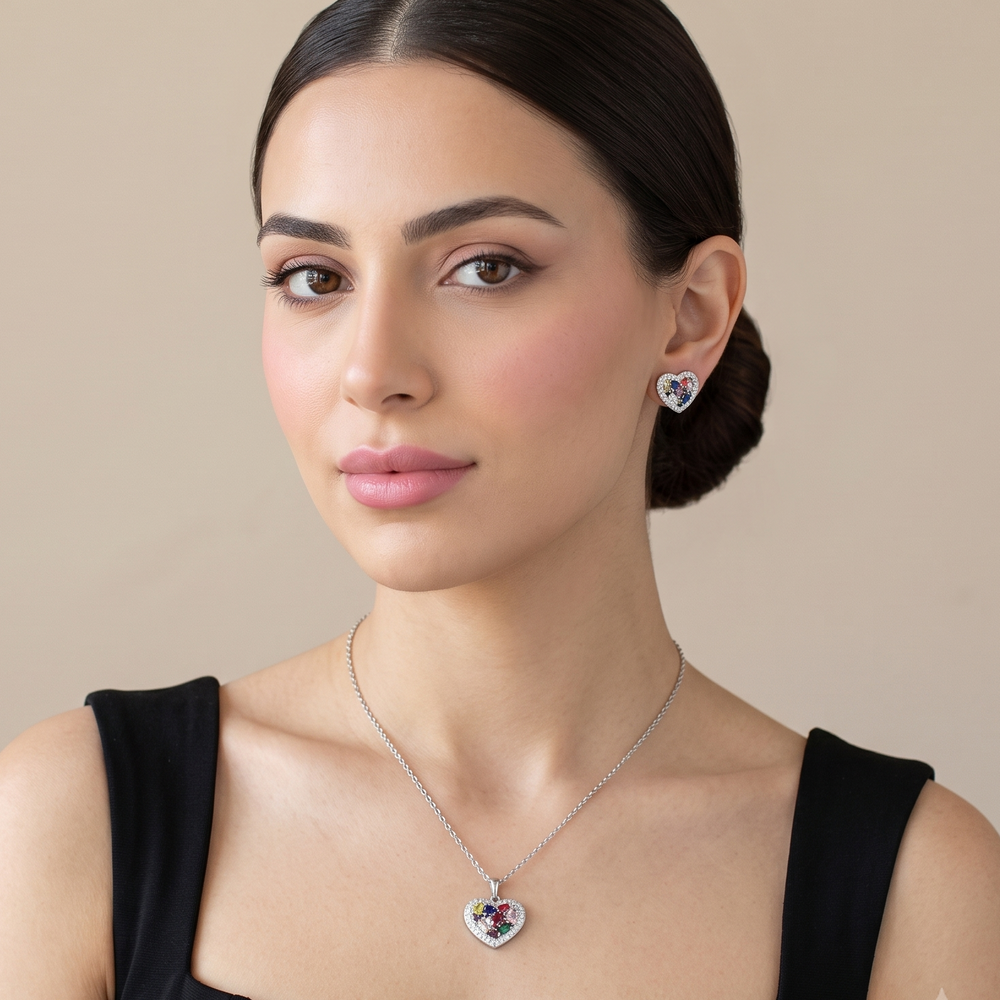 Kaleidoscope Love Pendant Set