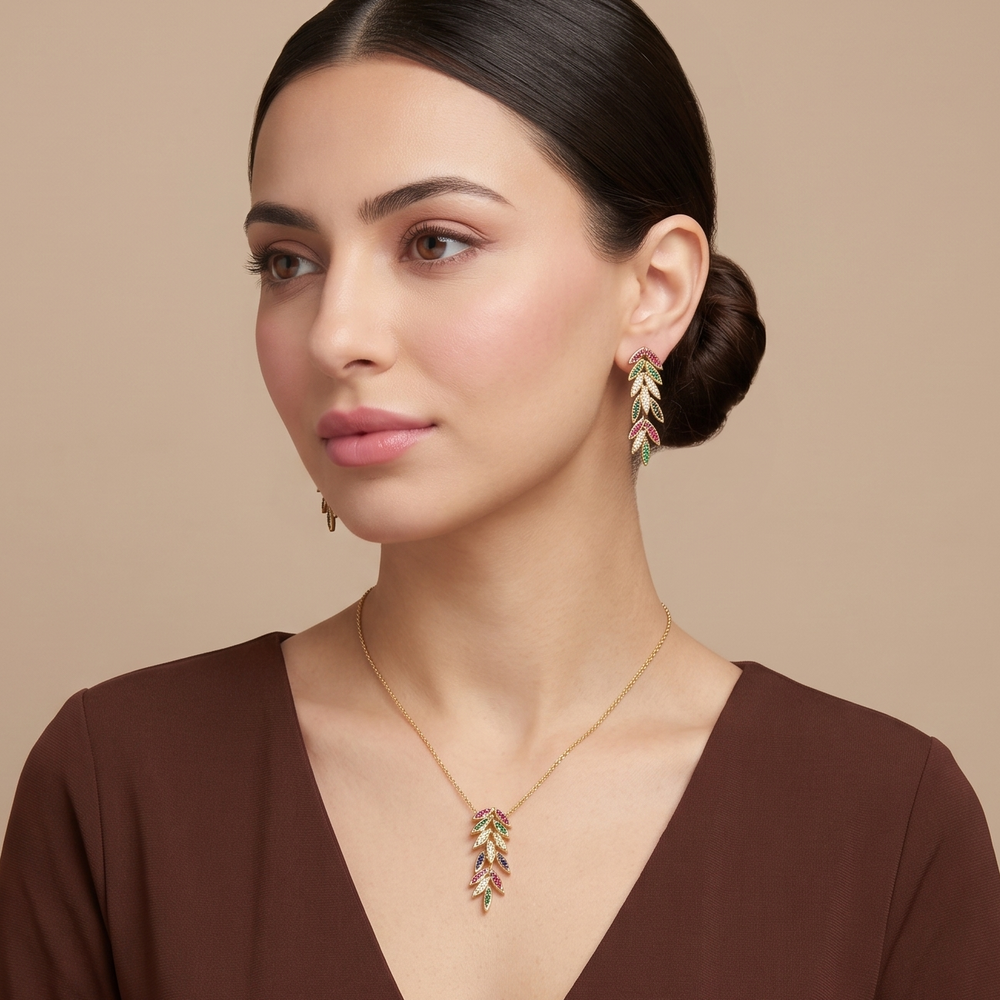 Tropical Cascade Pendant Set