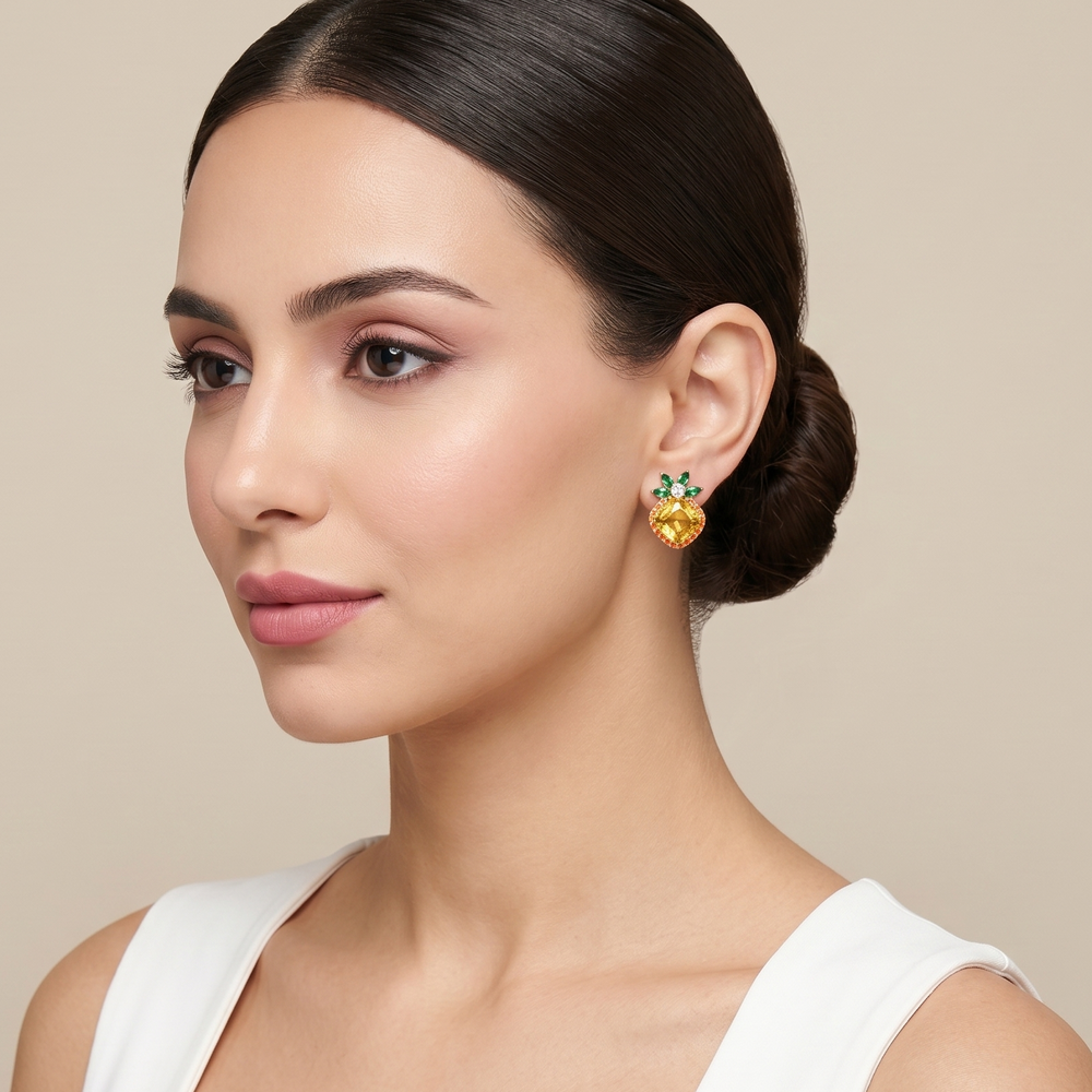 Golden Pineapple Punch Studs