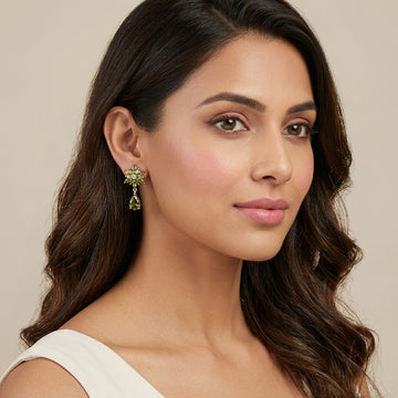 Stellar Dew Earrings - Green