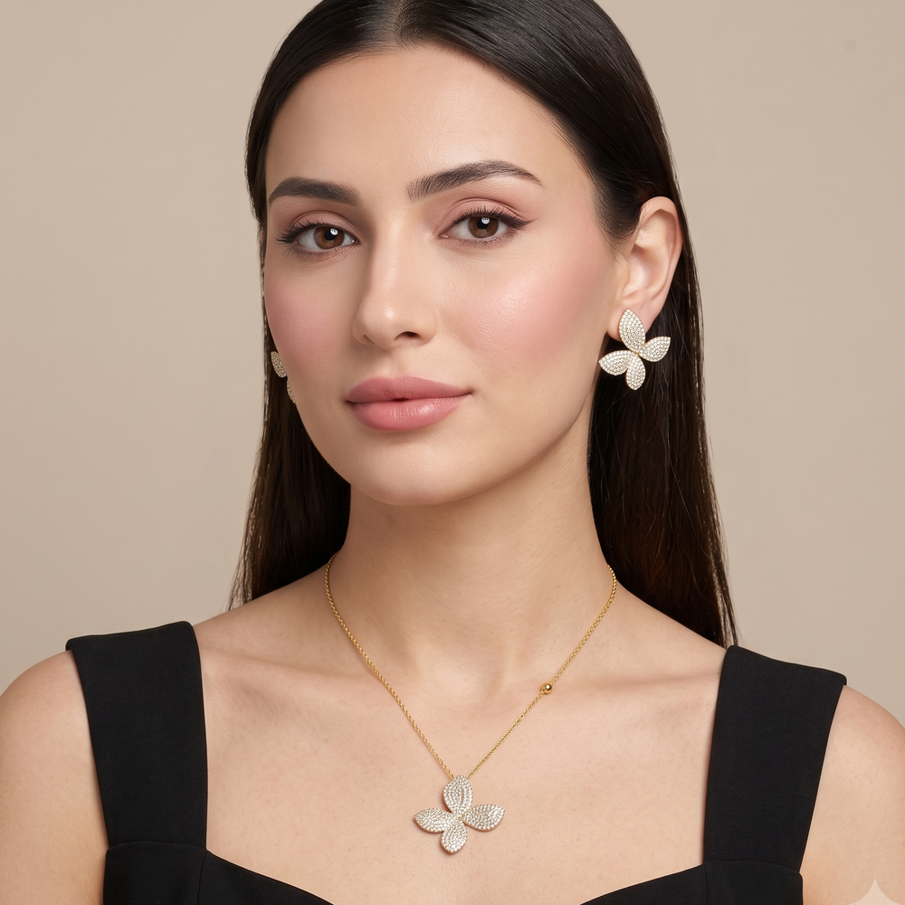 Eternal Spark Luxe Pendant Set - Golden