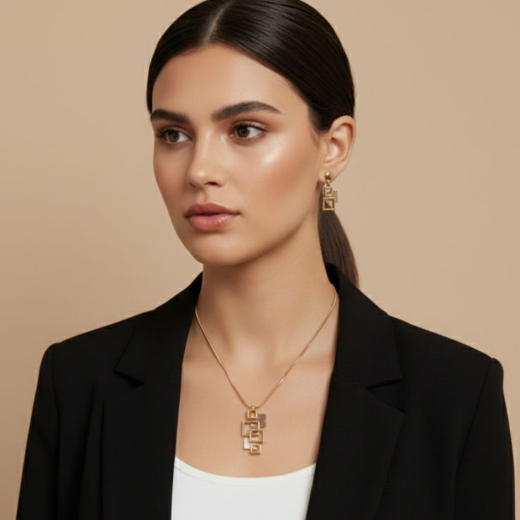 Adley Set Pendant Set-Edgy Collection