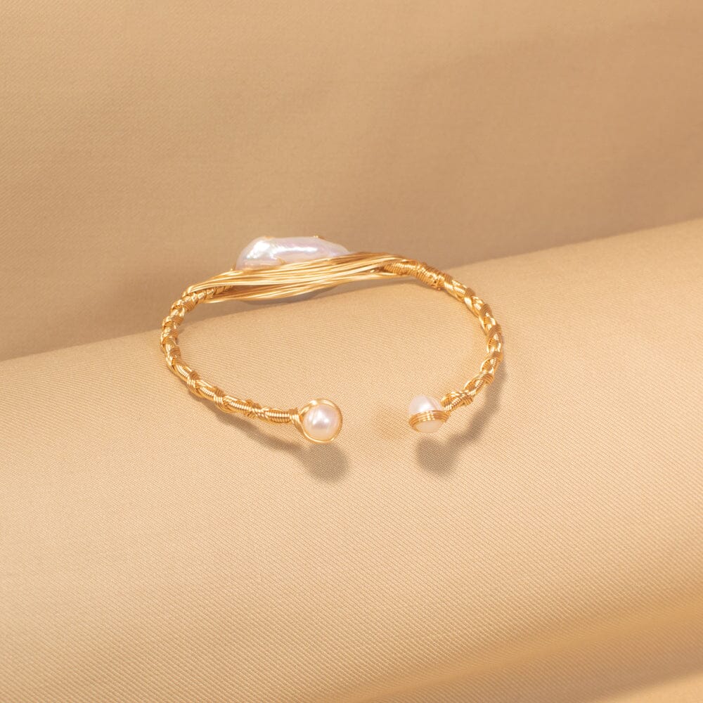 Ally Cuff Bracelet - Freshwater Pearl Collection