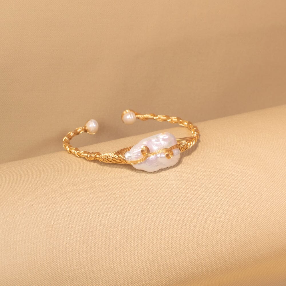 Ally Cuff Bracelet - Freshwater Pearl Collection