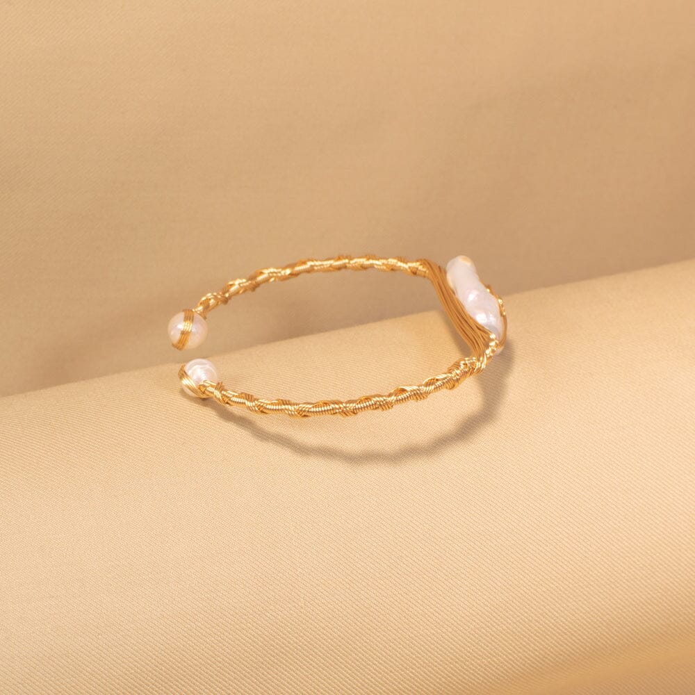 Ally Cuff Bracelet - Freshwater Pearl Collection