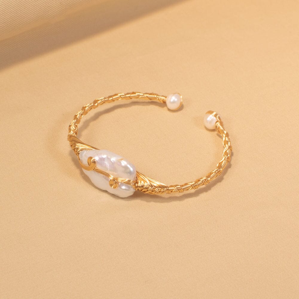 Ally Cuff Bracelet - Freshwater Pearl Collection