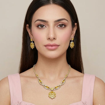 Amber Sunshine Chandelier Set