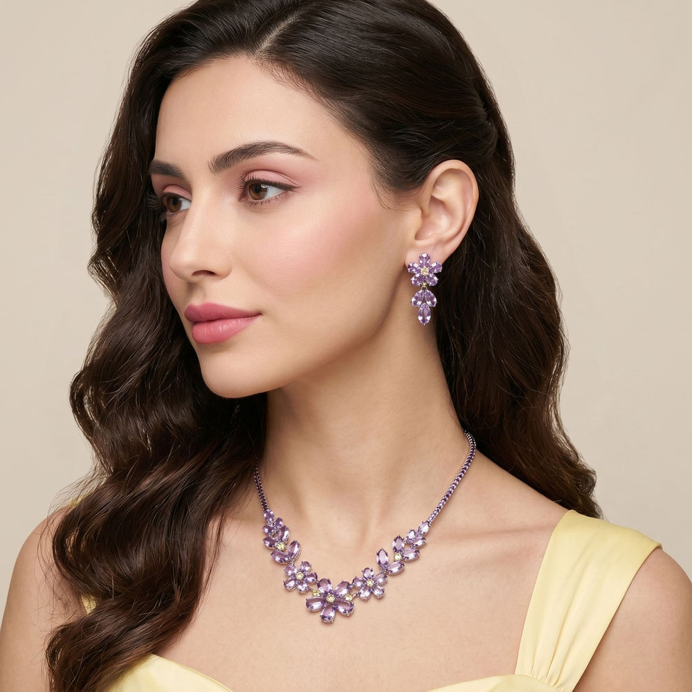 Amethyst Meadow Necklace Set