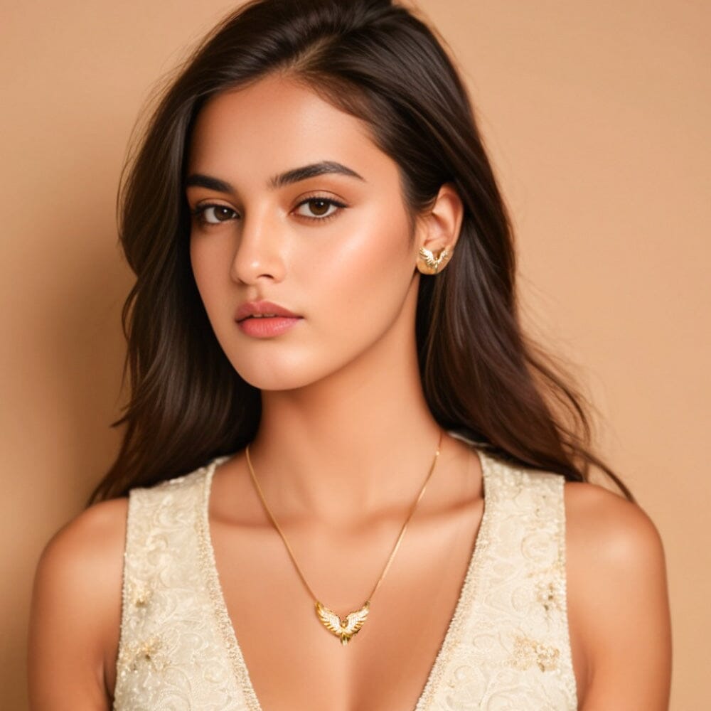 Angel Wings Pendant Set - Edgy Collection