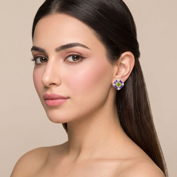 Art Deco Velvet Studs
