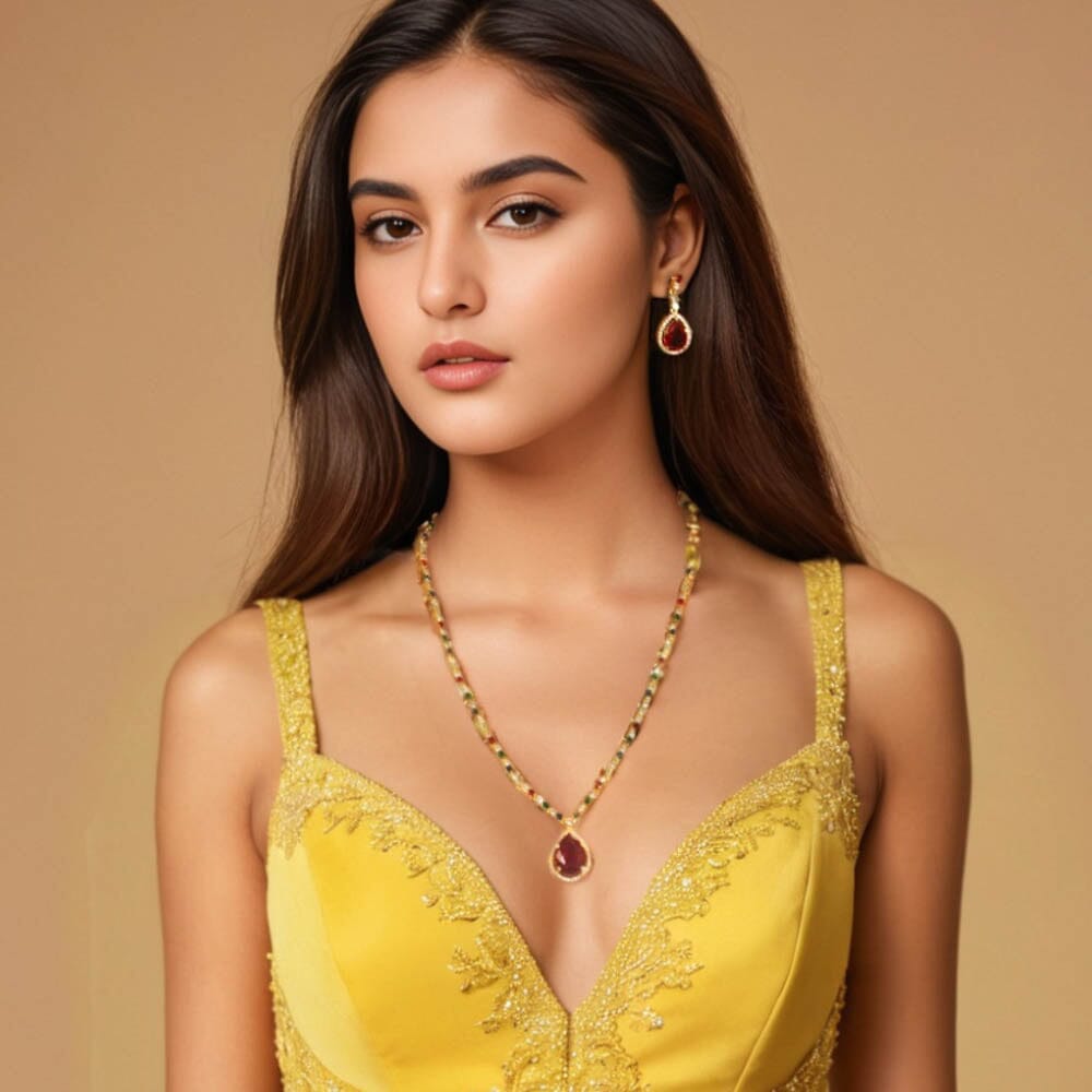 Aureline Necklace Set - Glitterati Collection