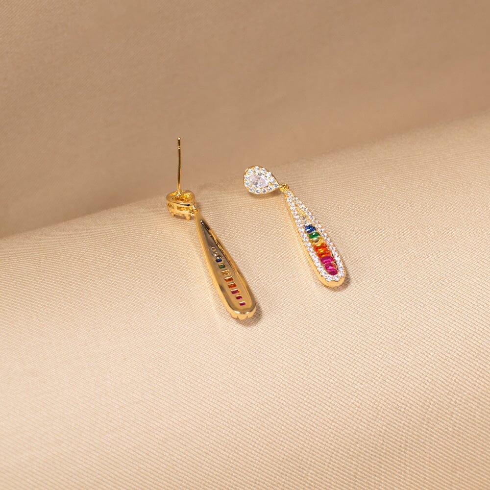 Aurora Teardrop Danglers - Edgy Collection