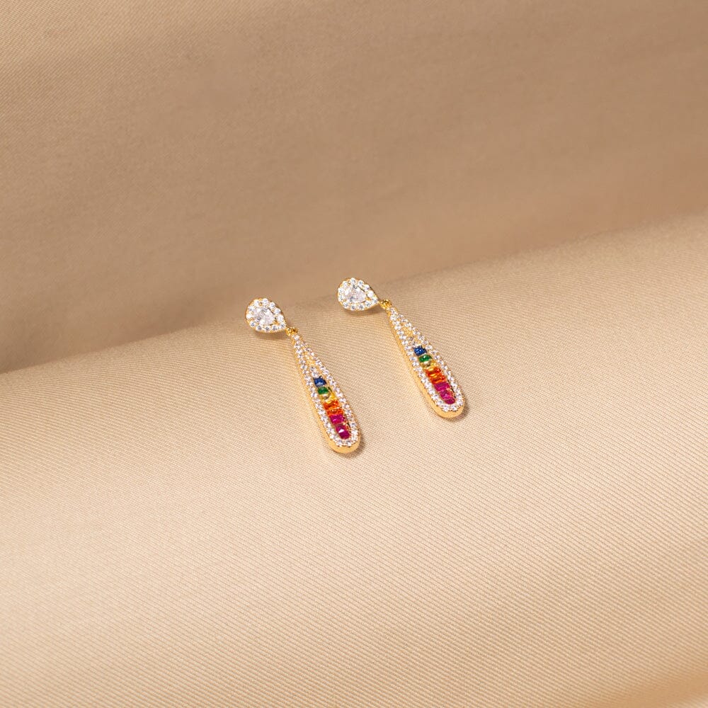 Aurora Teardrop Danglers - Edgy Collection