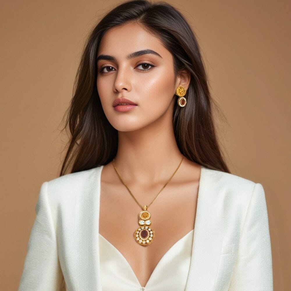 Avanthia Pendant Set - Pratha Collection