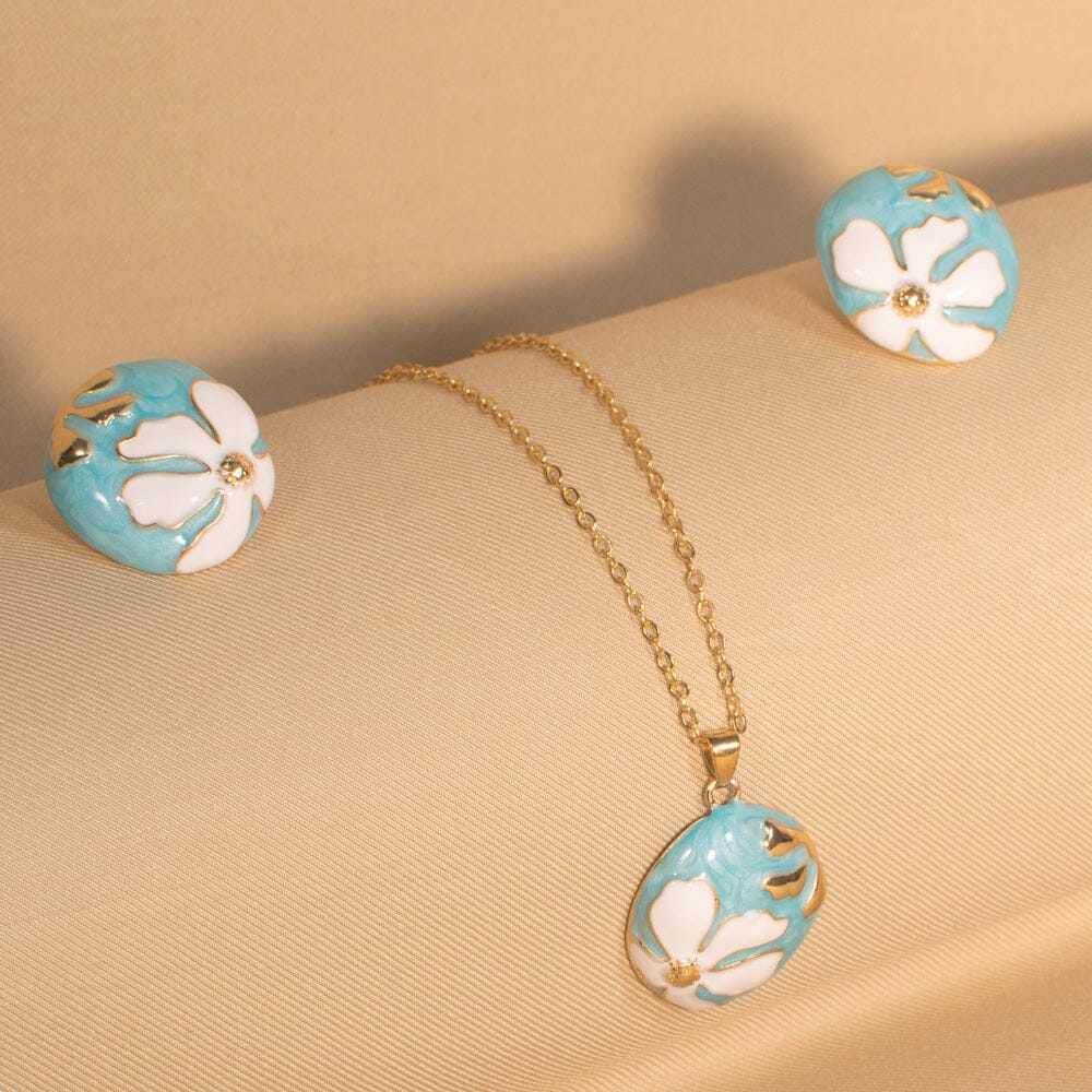 Avela Pendant Set - Blue- Nature Collection