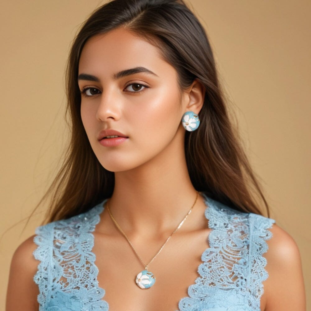 Avela Pendant Set - Blue- Nature Collection