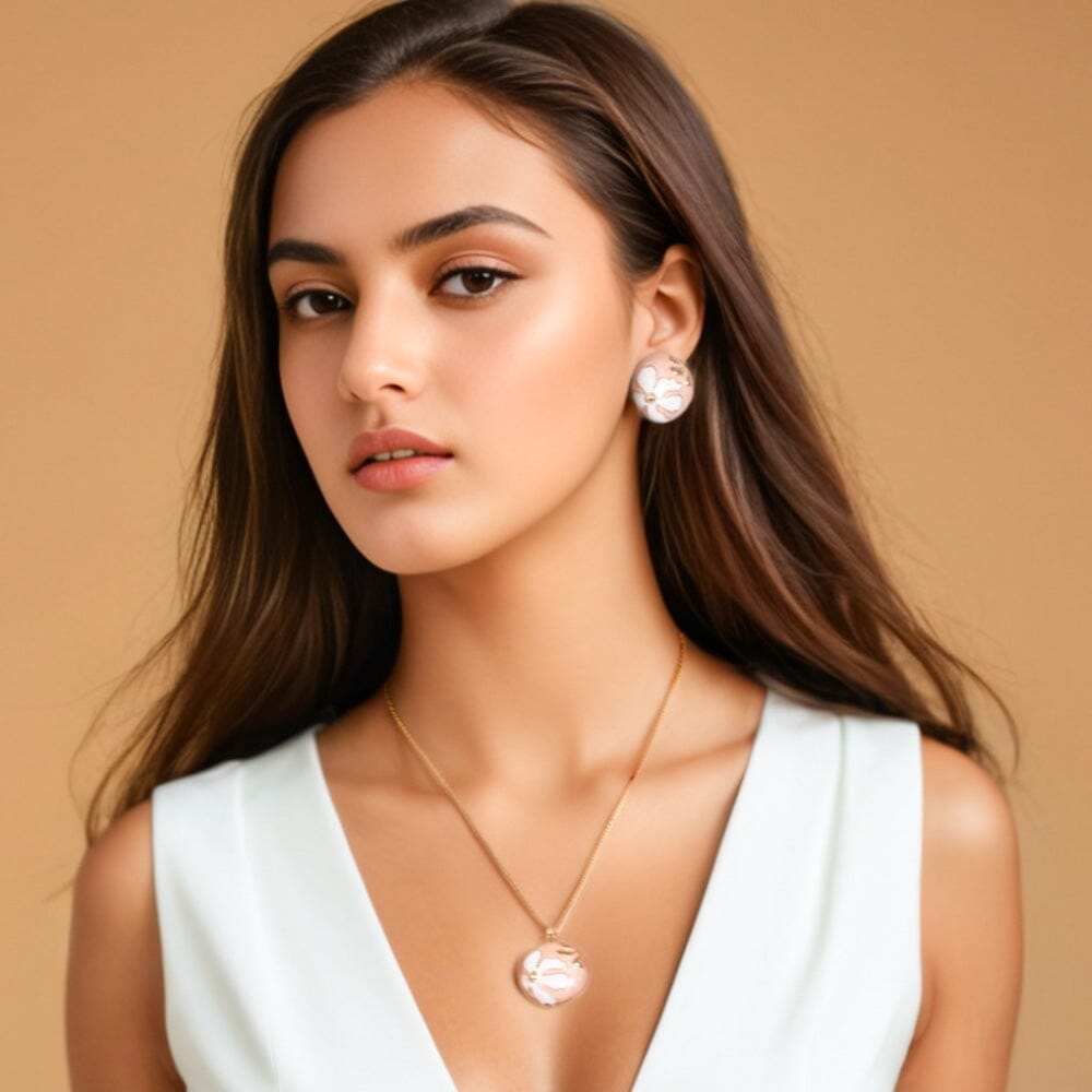 Avela Pendant Set - Pink - Nature Collection