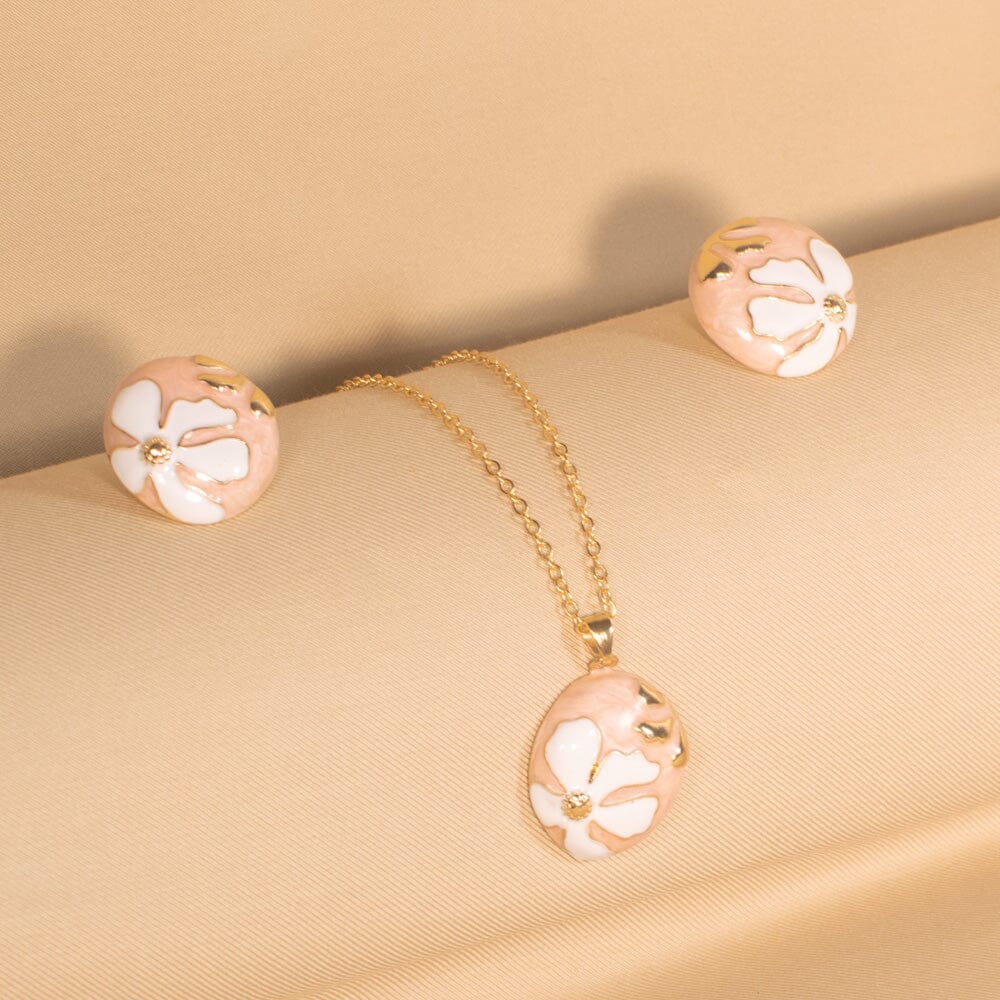 Avela Pendant Set - Pink - Nature Collection