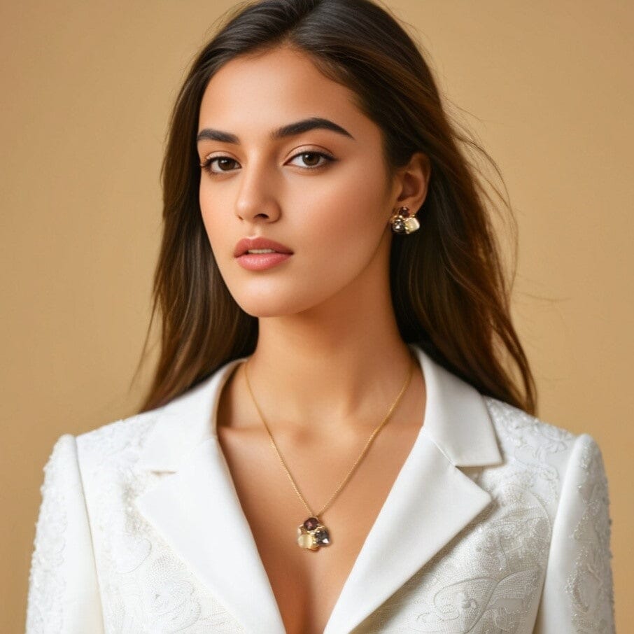 Avery Pendant Set - Merlot - Minima Collection