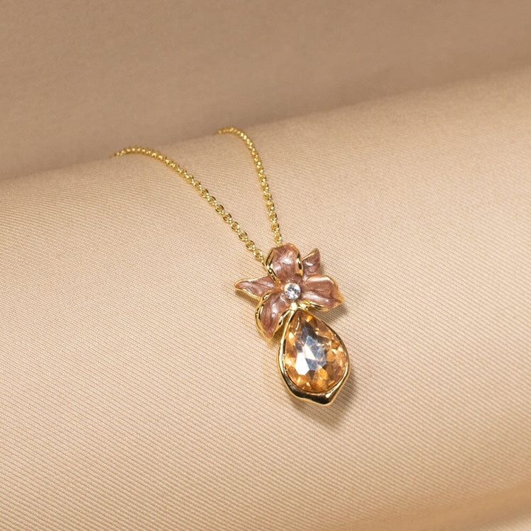 Azure Bloom Pendant Set-Honey-Minima Collection