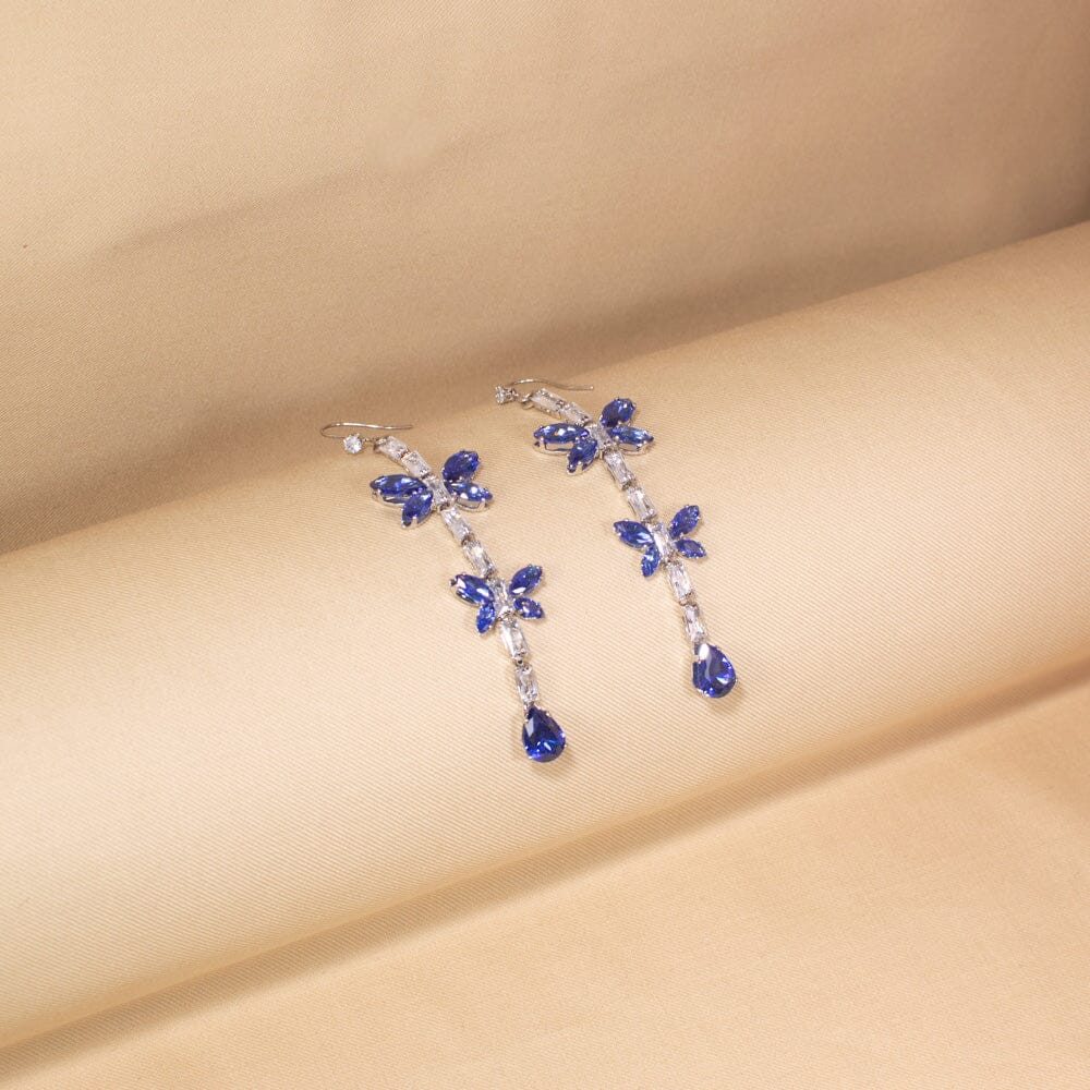 Azure Flutter Necklace Set-Glitterati Collection