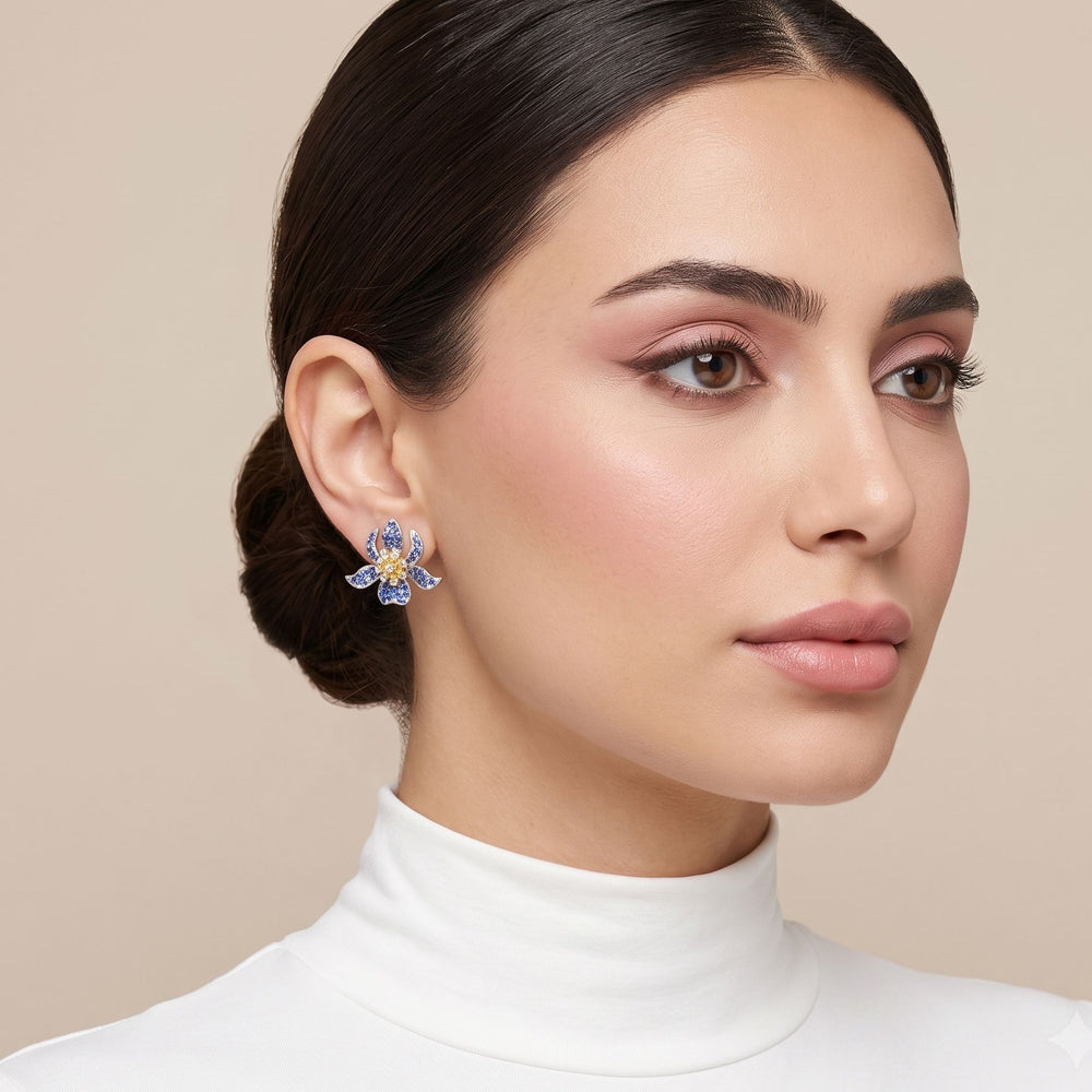 Azure Petal Earrings