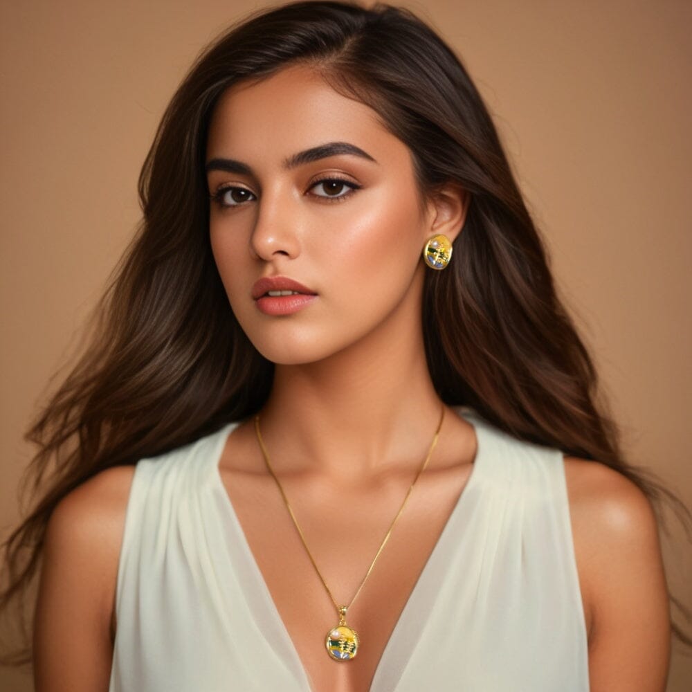 Beachy Pendant Set - Blue - Edgy Collection