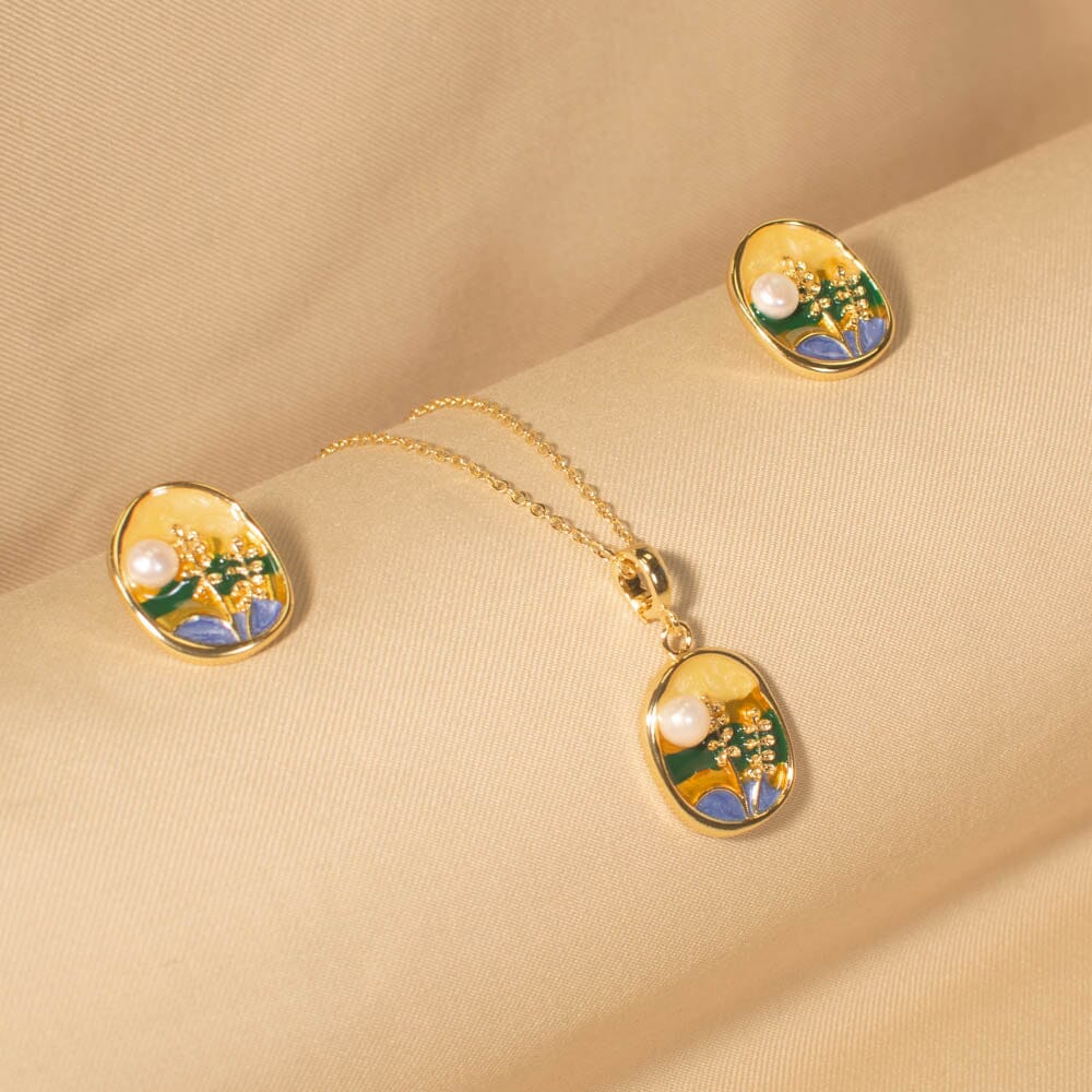 Beachy Pendant Set - Blue - Edgy Collection