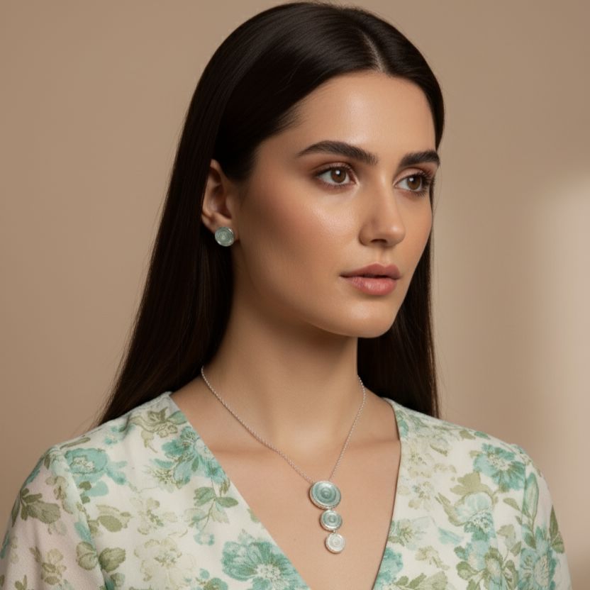 Bianca Pendant Set - Edgy Collection