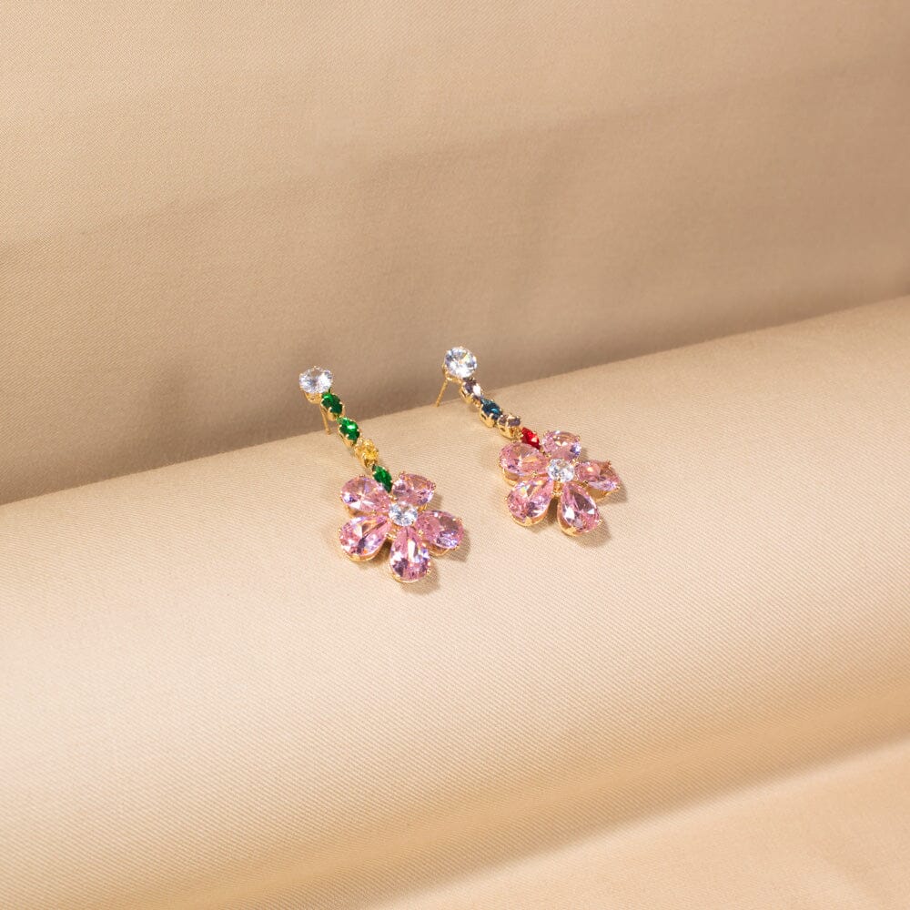 Blossom Cascade Necklace Set-Glitterati Collection
