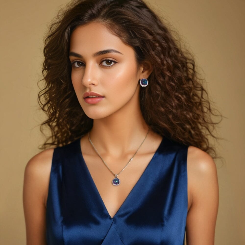 Blue Nile Pendant Set - Glitterati Collection