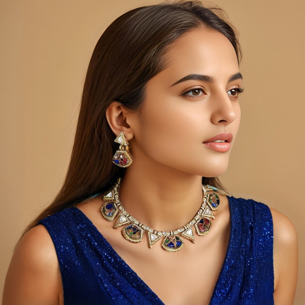 Blue Nile Statement Necklace Set