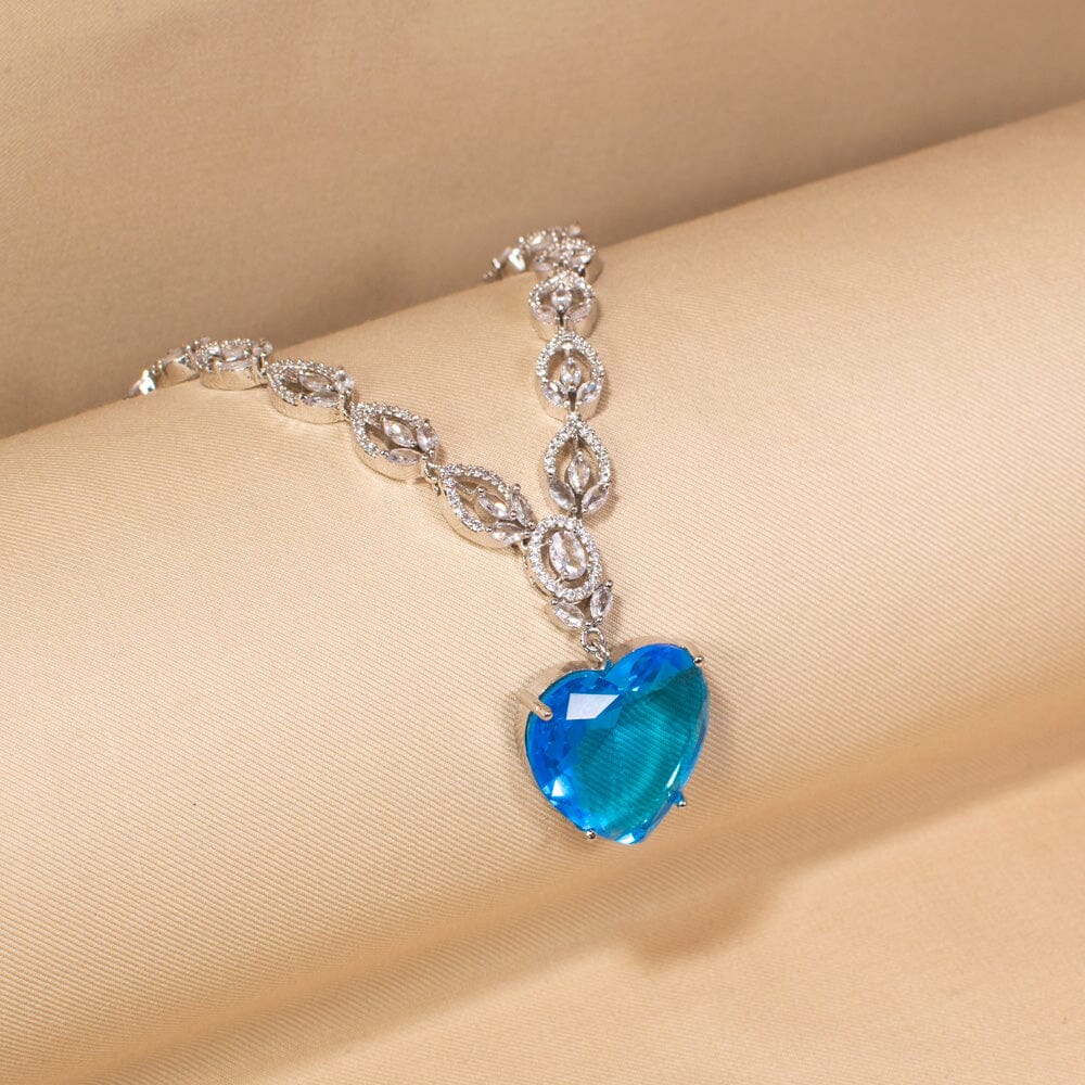 Blue Royale Statement Necklace Set