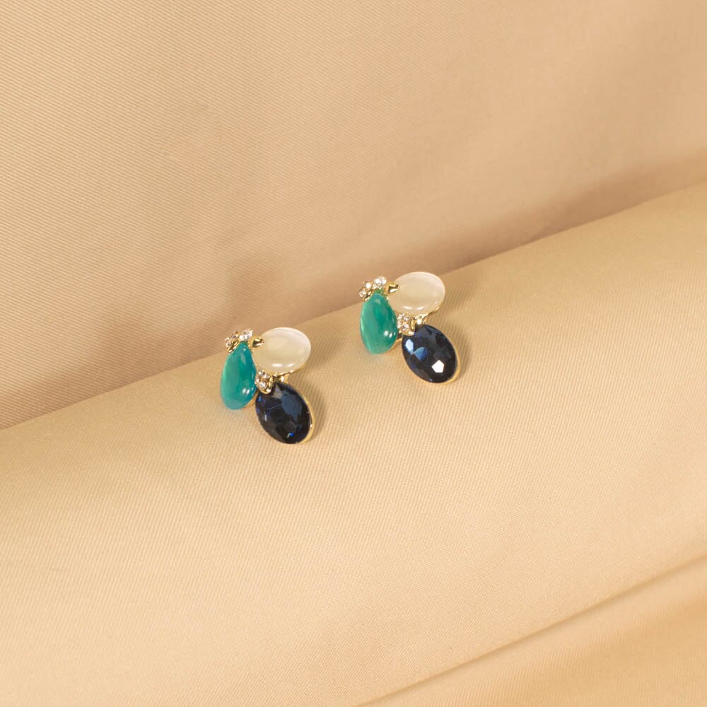 Blue Tide Pendant Set - Blue - Edgy Collection