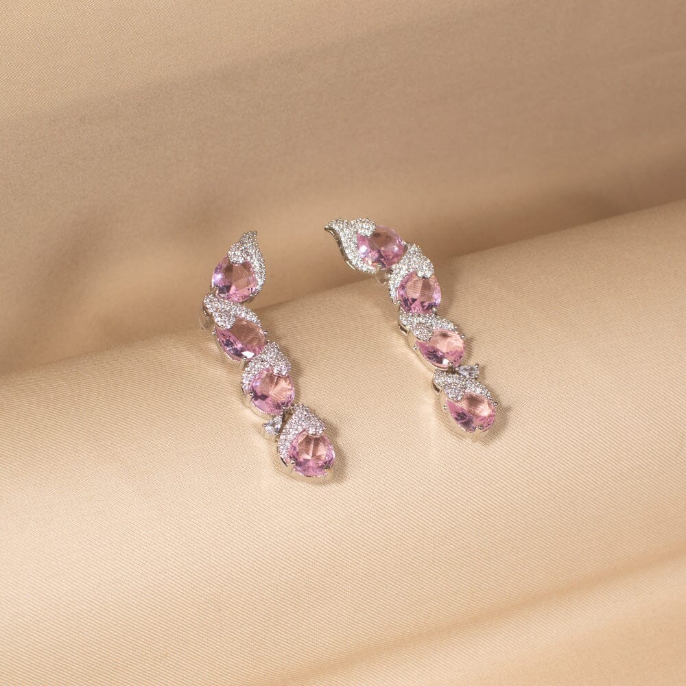 Blush Cascade Necklace Set - Edgy Collection