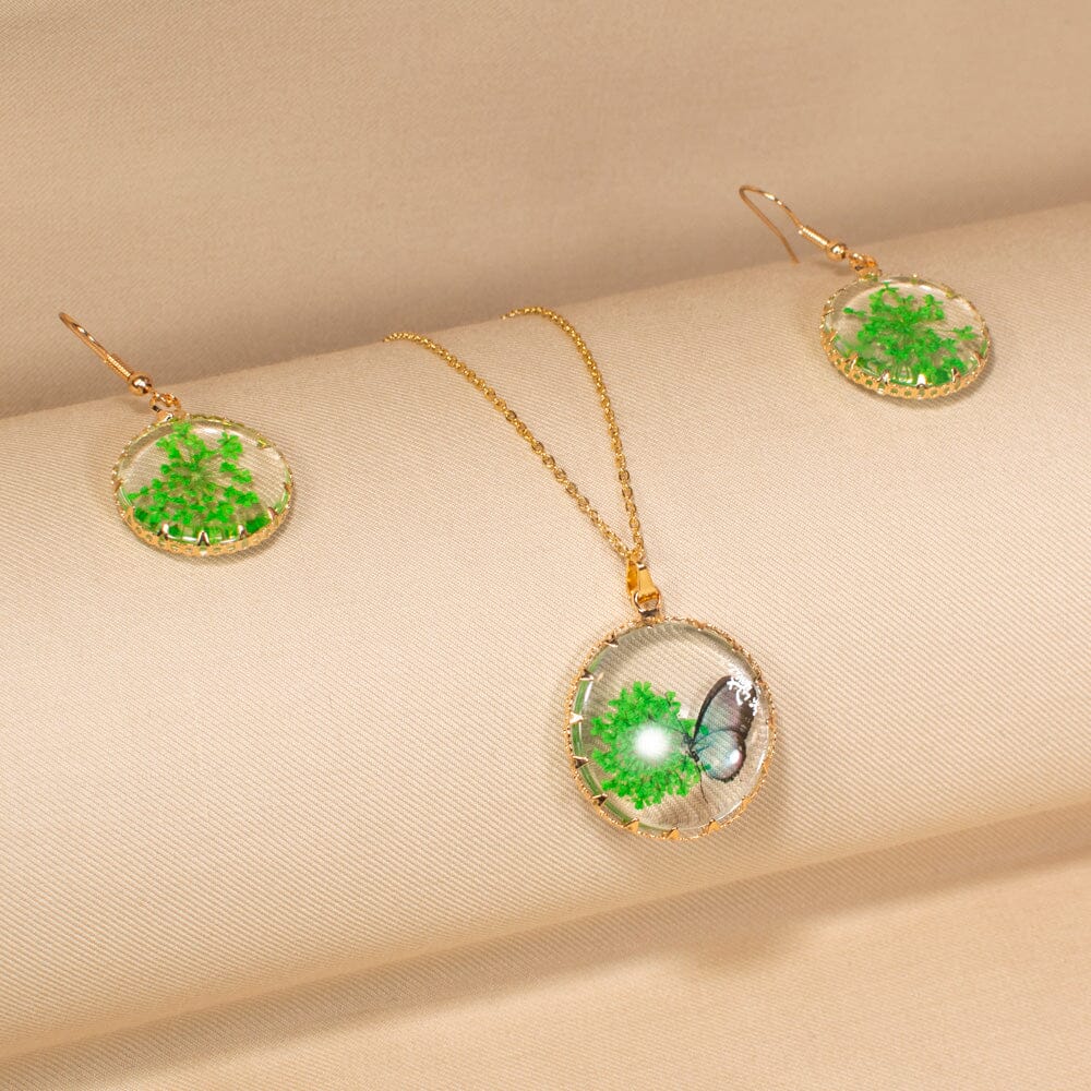 Butterfly Garden Pendant Set-Nature Collection
