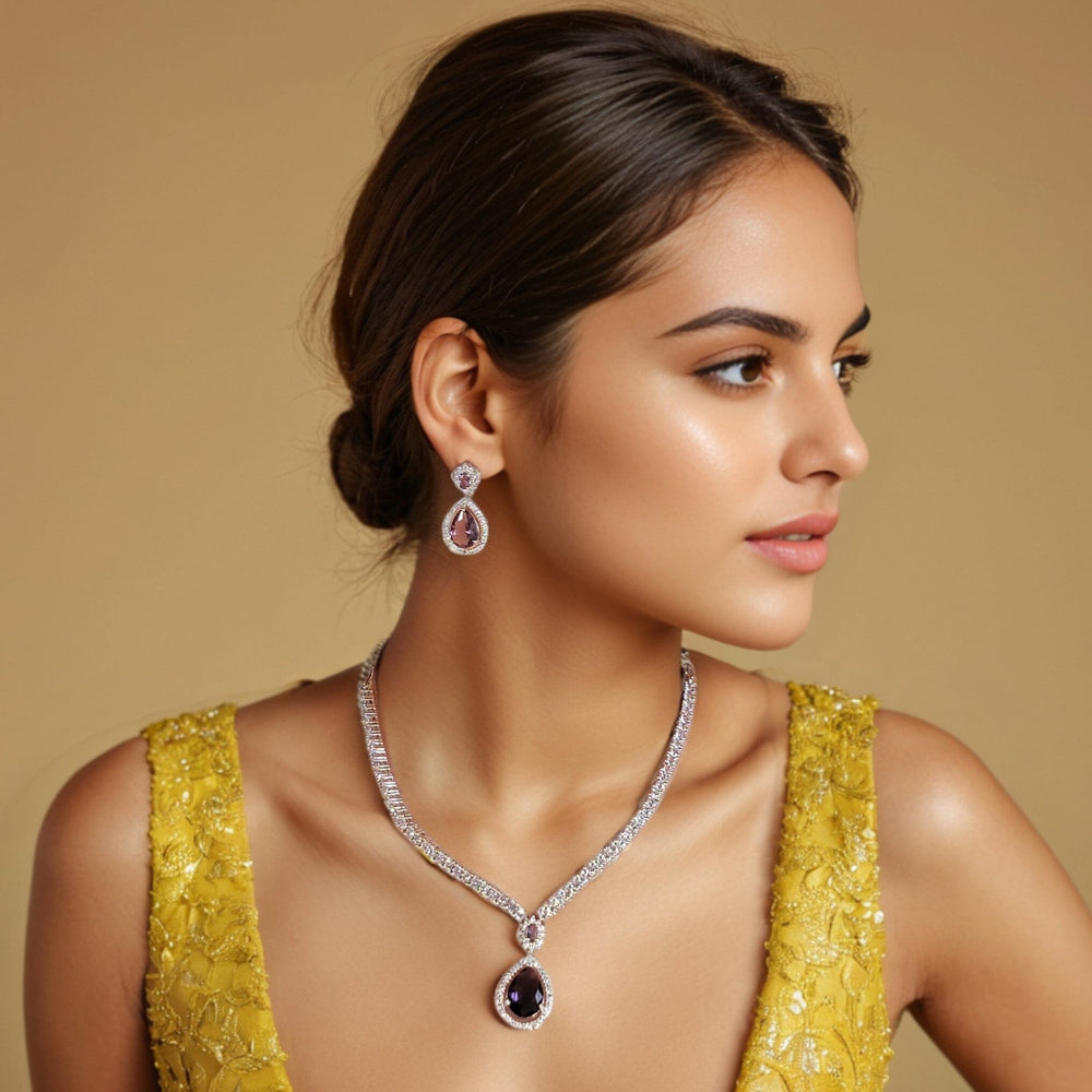 Camila Pendant Set - Purple