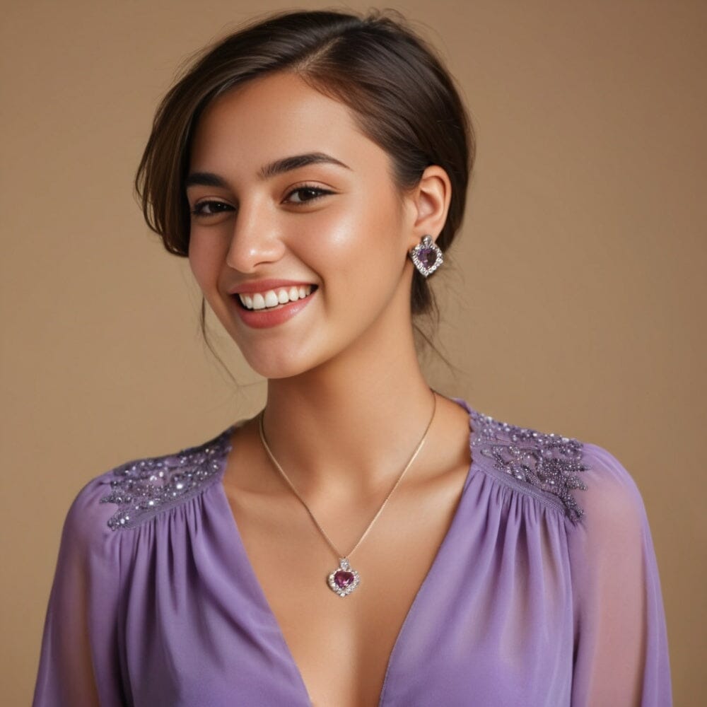 Candy Crush Heart Pendant Set - Glitterati Collection