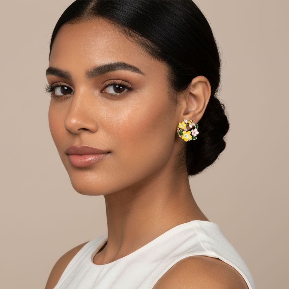 Carnival Floral Studs - Nature Collection