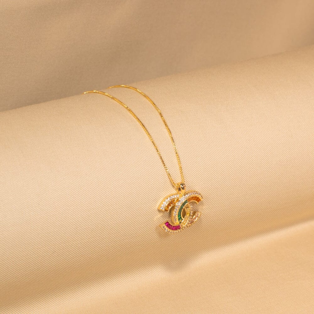 Chic Crescent Pendant Set - Raksha Bandhan Collection