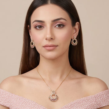 Chroma Crescent Pendant Set