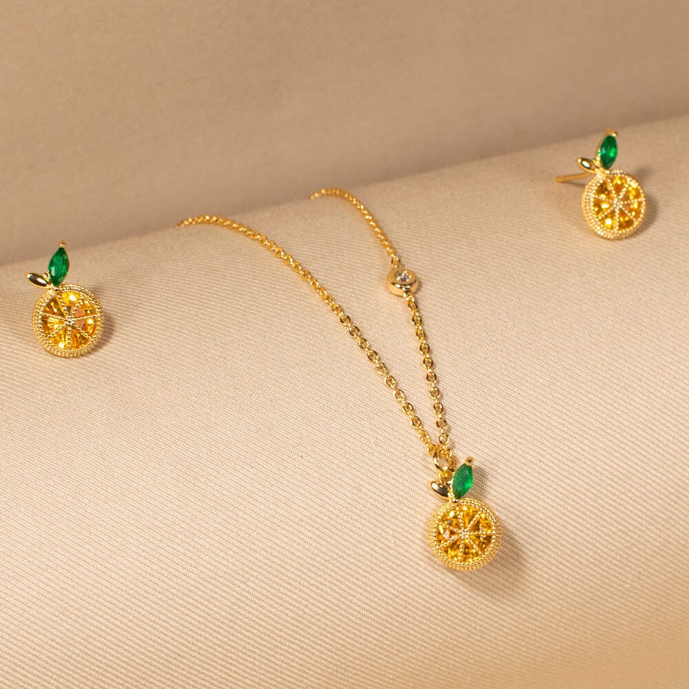 Citrus Charm Pendant Set - Nature Collection