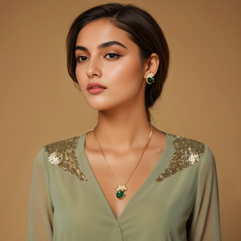 Clair Pendant Set - Green - Minima Collection