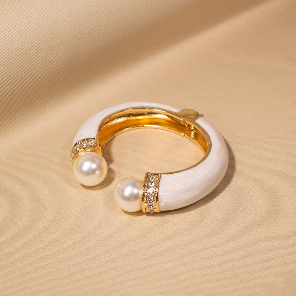 Clio Openable Bangle-White